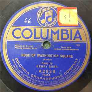 Henry Burr / Lewis James - Rose Of Washington Square / Tired Of Me download free