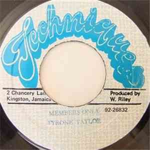 Tyrone Taylor - Members Only download free